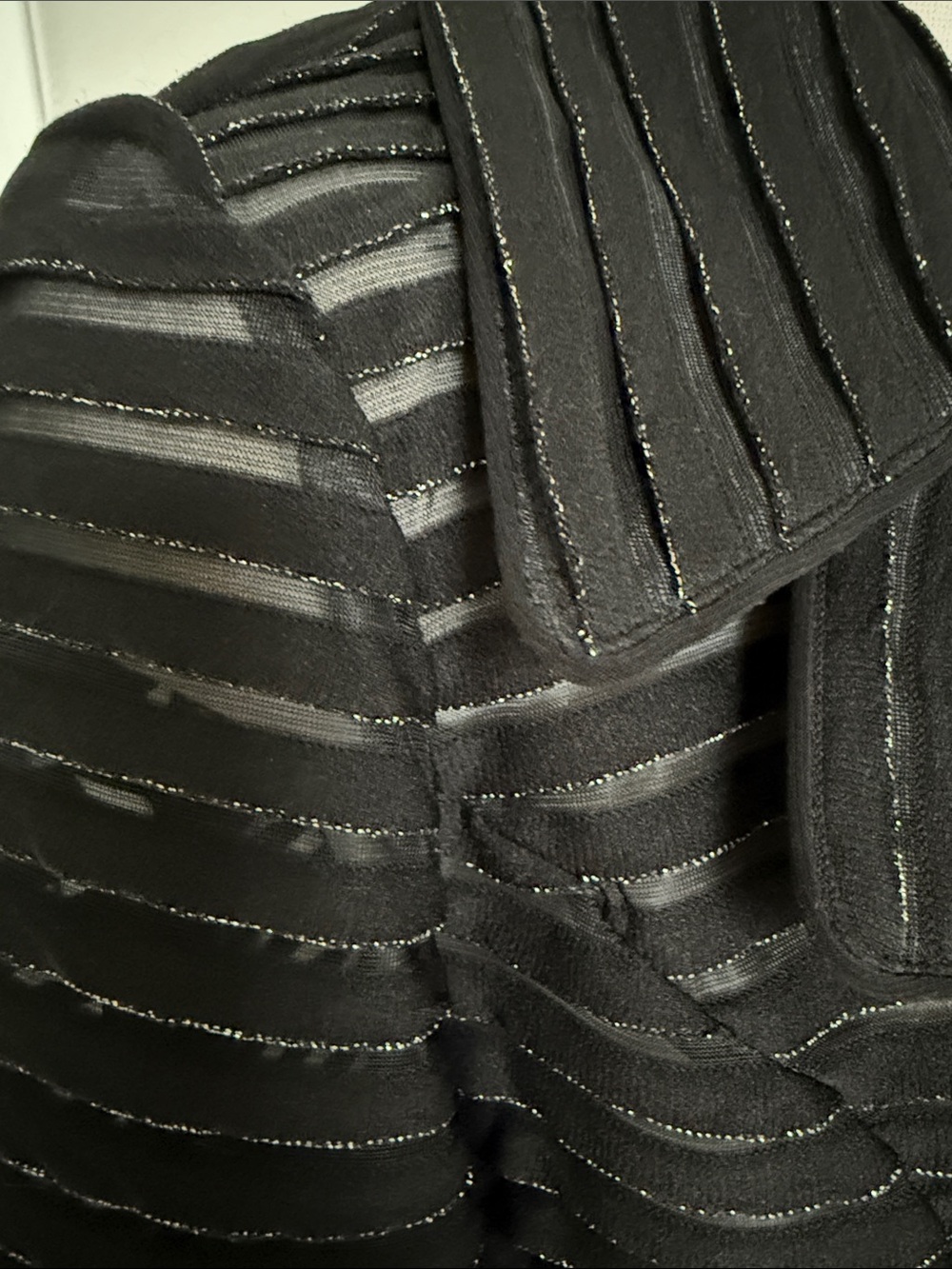 Clara Sun Woo Black Knit Blazer Jacket Sz M - Picture 2 of 6